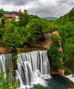 Jajce Falls Diamond Painting