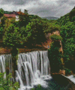 Jajce Falls Diamond Painting