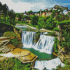 Jajce Falls Art Diamond Painting