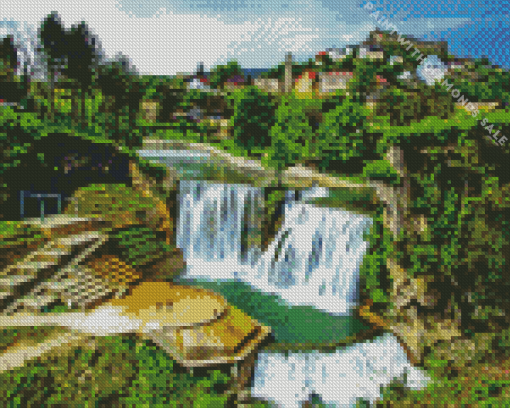 Jajce Falls Art Diamond Painting