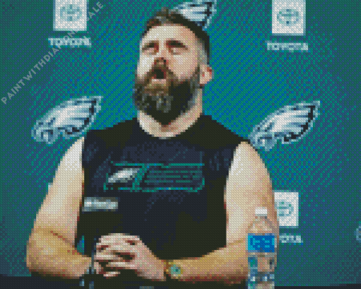 Jason Kelce Diamond Painting