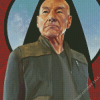 Jean Luc Picard Character Diamond Painting