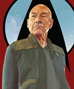 Jean Luc Picard Character Diamond Painting