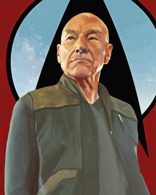 Jean Luc Picard Character Diamond Painting