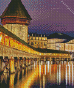 Lucerne Chapel Bridge Diamond Painting