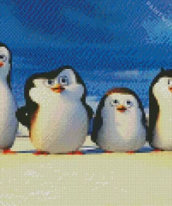 Madagascar Penguin Diamond Painting