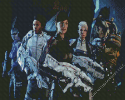 Mass Effect Andromeda Characters Diamond Painting