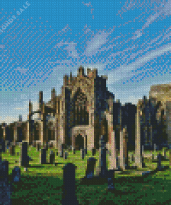 Melrose Abbey Art Diamond Painting