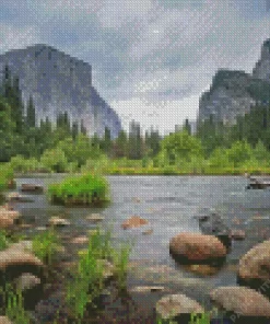 Merced River Diamond Painting