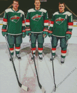 Minnesota Wild Players Diamond Painting