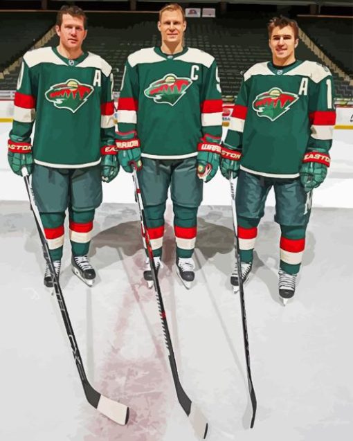 Minnesota Wild Players Diamond Painting