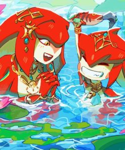 Mipha And Sidon Diamond Painting