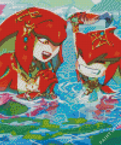 Mipha And Sidon Diamond Painting