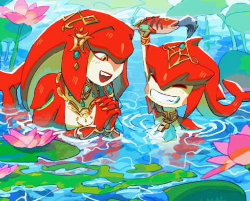 Mipha And Sidon Diamond Painting