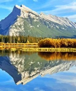 Mount Rundle Art Diamond Painting