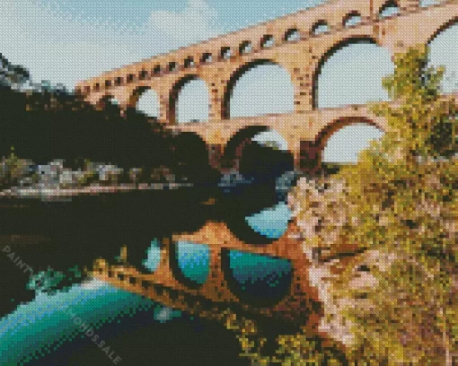 Nimes Pont Du Gard Diamond Painting