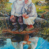 Old Farmers Couple Diamond Painting