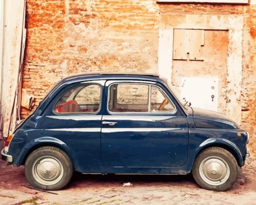 Old Fiat 500 Diamond Painting