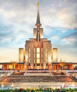 Oquirrh Utah temple Diamond Painting