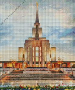 Oquirrh Utah temple Diamond Painting