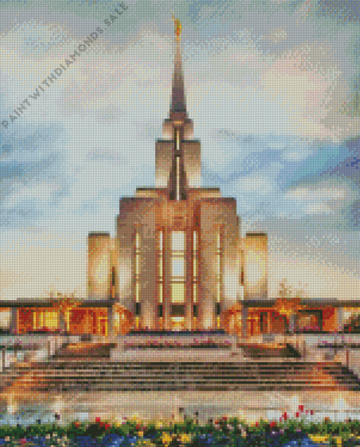 Oquirrh Utah temple Diamond Painting