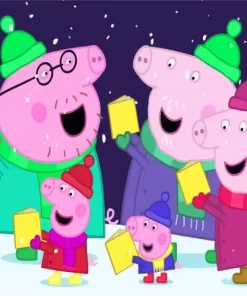 Peppa Pig Family Diamond Painting