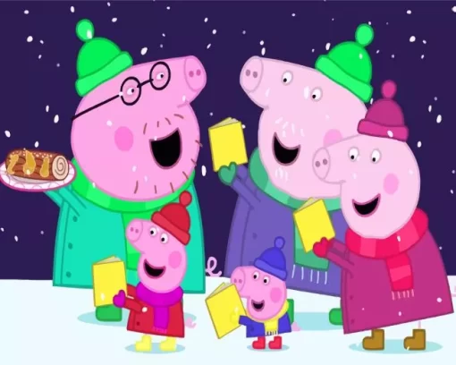 Peppa Pig Family Diamond Painting