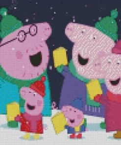 Peppa Pig Family Diamond Painting