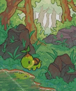 Pokemon Turtwig Diamond Painting