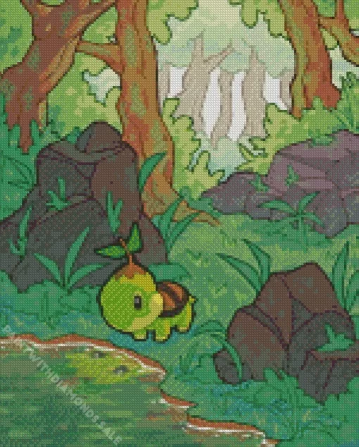 Pokemon Turtwig Diamond Painting