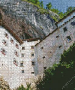 Predjama Castle Art Diamond Painting