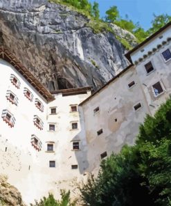 Predjama Castle Art Diamond Painting