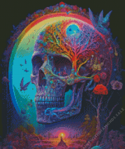 Psychedelic Skull Diamond Painting