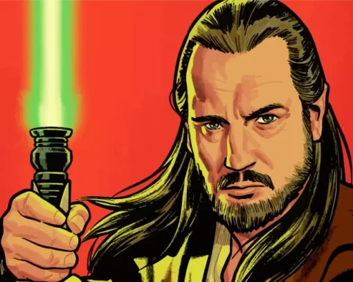 Qui Gon Jinn Diamond Painting