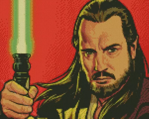 Qui Gon Jinn Diamond Painting