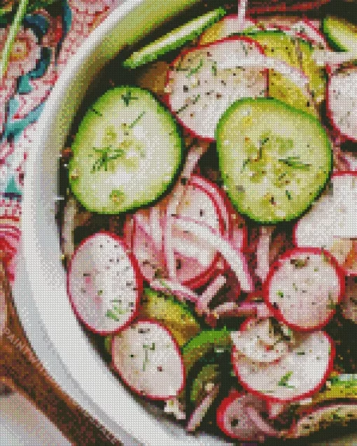 Radish Salad Diamond Painting