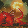 Red XIII Diamond Painting