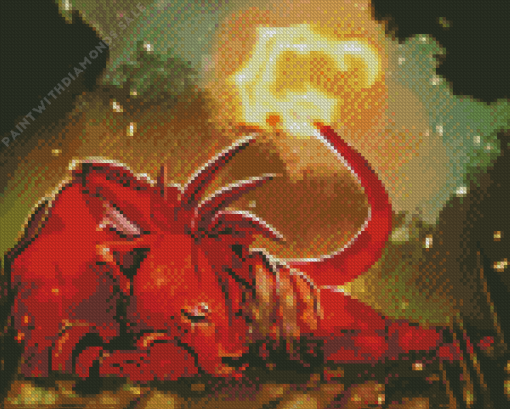 Red XIII Diamond Painting