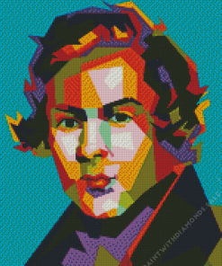 Robert Schumann Pop Art Diamond Painting