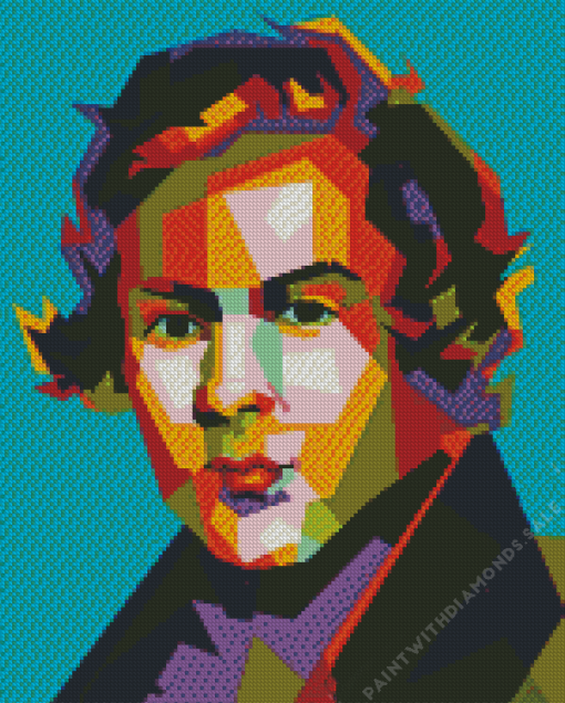 Robert Schumann Pop Art Diamond Painting