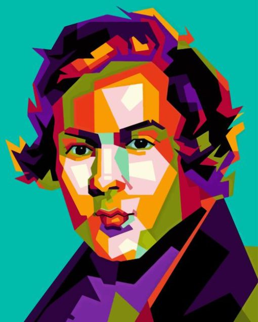 Robert Schumann Pop Art Diamond Painting