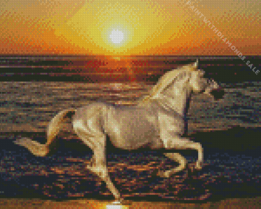 Running Horse Diamond Painting