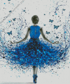 Splatter Butterfly Ballerina Diamond Painting