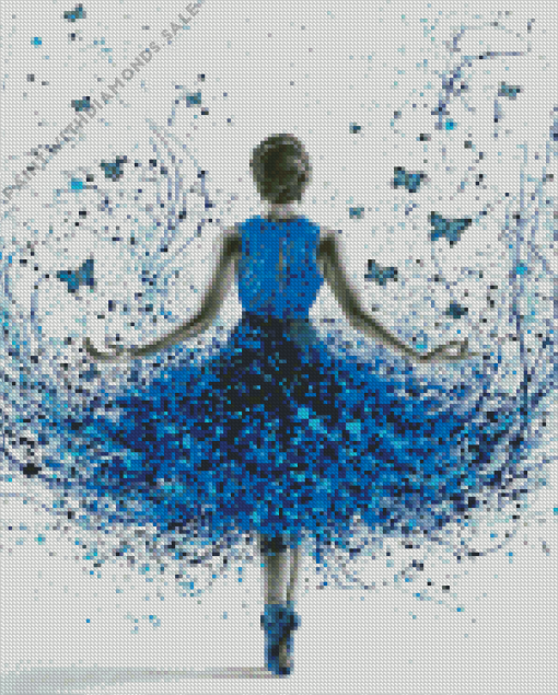 Splatter Butterfly Ballerina Diamond Painting