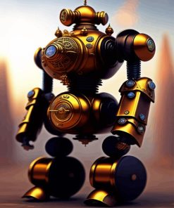 Steampunk Robot Diamond Painting