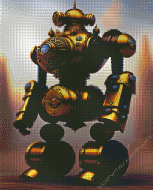 Steampunk Robot Diamond Painting