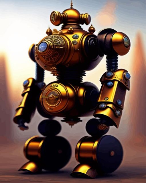 Steampunk Robot Diamond Painting