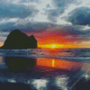 Sunrise Piha Beach Diamond Painting