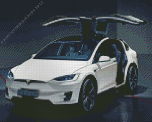 Tesla X Diamond Painting