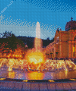 The Singing Fountain Kosice Diamond Painting